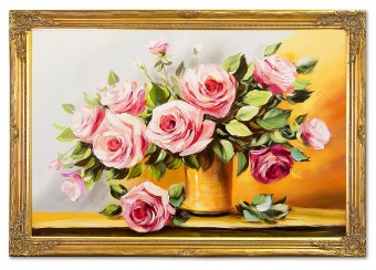 Rose Bouquet Handmade Oil Paintings Canvas Oil Painting Picture G119154