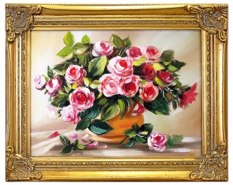 Rose bouquet handmade oil paintings canvas oil painting picture G02454