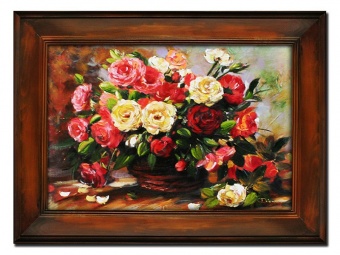 Bouquet Handmade Oil Paintings Canvas Oil Painting Picture G103076