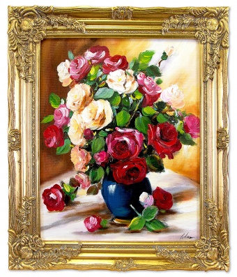 Flower splendor Handcrafted oil paintings Canvas oil painting Picture G04142