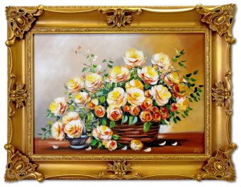 Rose Bouquet Handcrafted Oil Paintings Canvas Oil Painting Picture G97392