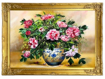 Bouquet Handmade Oil Paintings Paintings Canvas Oil Painting Picture G05548