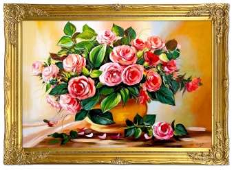 Bouquet Handmade Oil Paintings Canvas Oil Painting Picture G04378