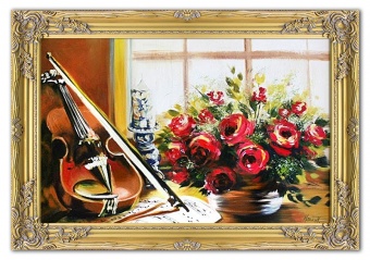 "Melody of Flowers" Handcrafted Oil Paintings Canvas Oil Painting G04021