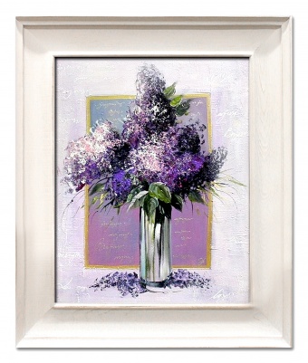 Bouquet in glass handmade oil paintings canvas oil painting G113711