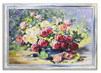 Bouquet Handicraft Oil Paintings Canvas Oil Painting Picture G95181