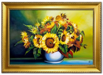 Sunflowers Handwork Oil Paintings Canvas Oil Painting Picture G96492