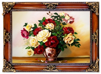 Rose bouquet handwork oil paintings canvas oil painting picture G93898