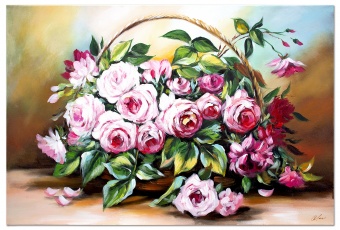 Rose bouquet handmade oil paintings canvas oil painting picture G120333