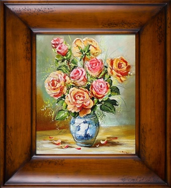 Rose bouquet handmade oil paintings canvas oil painting picture G06262