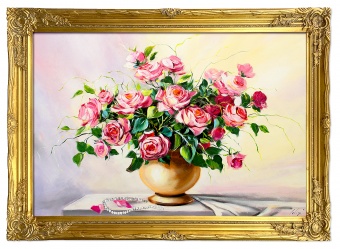 Rose bouquet handmade oil paintings canvas oil painting picture G17413