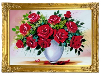 Rose bouquet handmade oil paintings canvas oil painting picture G03967