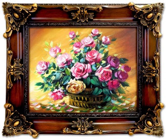 Rose bouquet handmade oil paintings canvas oil painting picture G02825