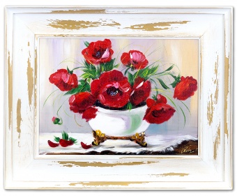 Red poppy flowers handmade oil paintings canvas oil painting picture G15907