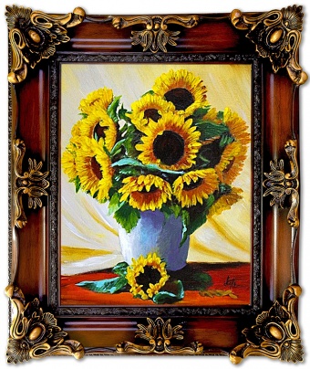 Sunflowers Handmade Oil Paintings Canvas Oil Painting Picture G05766