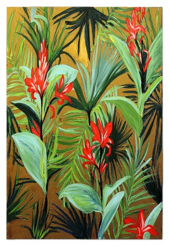 Tropical Flora Handmade Oil Paintings Canvas Oil Painting Picture G97446