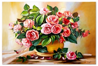 Rose bouquet handmade oil paintings canvas oil painting picture G119982