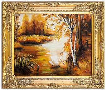 Autumn morning handmade oil paintings canvas oil painting picture G02197