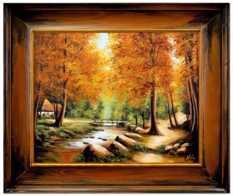 Autumn Landscape Handmade Oil Paintings Art Canvas Oil Painting Picture G120085