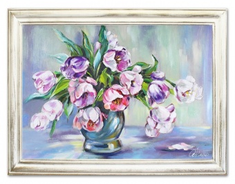 Tulip bouquet handmade oil paintings canvas oil painting picture G16856