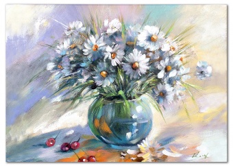 Flower vase handmade oil paintings canvas oil painting picture G119314