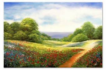 Flower meadow handmade oil paintings canvas oil painting picture G119041