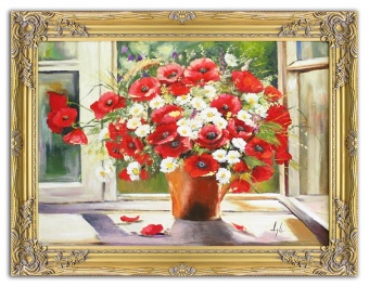 Bouquet Handmade Oil Paintings Canvas Oil Painting Picture G15510