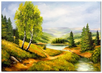 Peaceful landscape handmade oil paintings canvas oil painting G119410