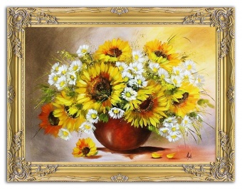 Sunflower bouquet handmade oil paintings canvas oil painting G03269