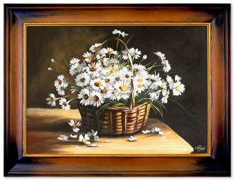 Flower basket handmade oil paintings canvas oil painting picture G104872