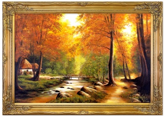 Autumn landscape handmade oil paintings canvas oil painting picture G103016