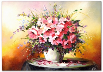 Bouquet Handicraft Oil Paintings Paintings Canvas Oil Painting Picture G119137