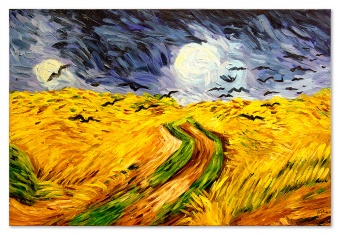 Collection of wheat fields handmade oil paintings canvas G119758