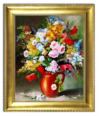 Flower bouquet handmade oil paintings canvas oil painting picture G16677