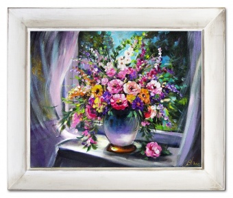 Bouquet Handmade Oil Paintings Canvas Oil Painting Picture G16094