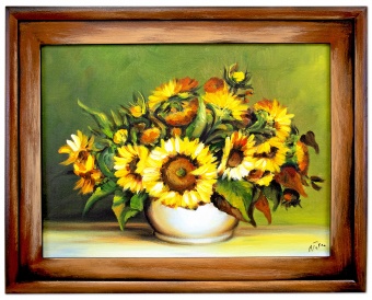 Sunflowers Handcraft Oil Paintings Canvas Oil Painting Picture G06435