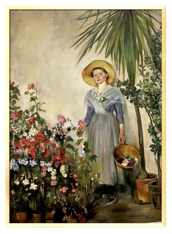 Flower Garden Handwork Oil Paintings Canvas Oil Painting Picture G116398