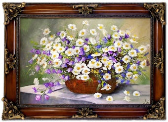 Spring Flowers Handcrafted Oil Paintings Canvas Oil Painting Image G15549