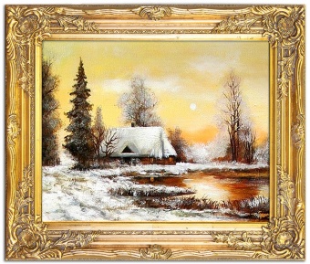 Winter landscape handmade oil painting canvas oil painting picture G94089