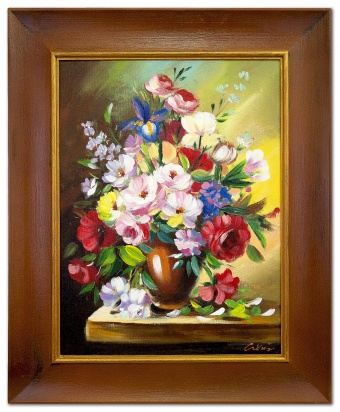 Bouquet Handwork Oil Paintings Canvas Oil Picture Image G06526