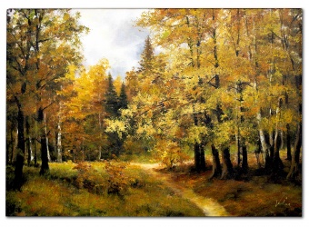 Autumn Forest Handmade Oil Paintings Canvas Oil Painting Picture G118961