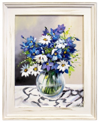 Bouquet Handmade Oil Paintings Canvas Oil Painting Picture G05073