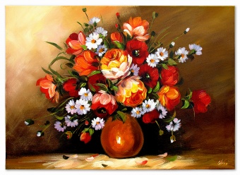 Bouquet Handmade Oil Paintings Paintings Canvas Oil Painting Picture G120044