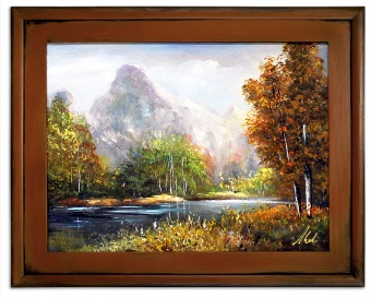 Landscape with mountains handmade oil paintings canvas oil painting G120176