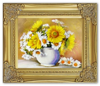 Sunflowers and Daisies Handcraft Oil Paintings G05184