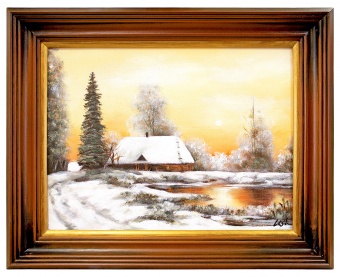 Winter landscape handmade oil paintings canvas oil painting picture G120383