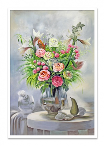 Bouquet Handicraft Oil Paintings Canvas Oil Picture Image G99276