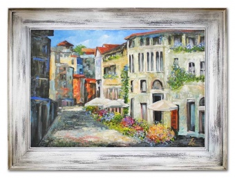 Landscape in colorful colors Handmade oil paintings Canvas G15437