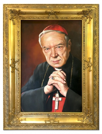 Portrait of the Cardinal Handmade Oil Paintings Canvas Oil Painting G118423