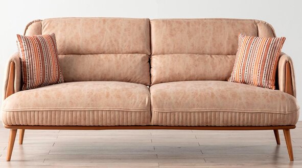 Comfortable three-seater couch big sofa stylish furniture living room upholstery